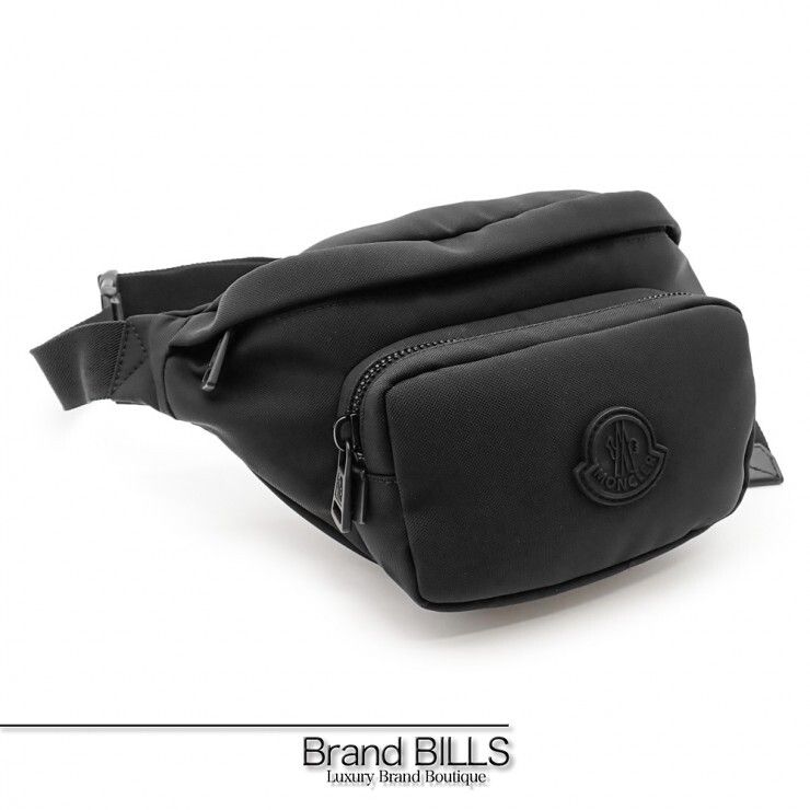 未使用品 MONCLER モンクレール Duranceベルトバッグ ボディバッグ A5M00005M7755999 撥水性ナイロン素材 ブラック ユニセックス