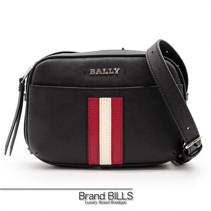未使用品 BALLY バリー SYMOショルダーバッグ ウエストバッグ 2wayバッグ 6232545 レザー ブラック ユニセックス