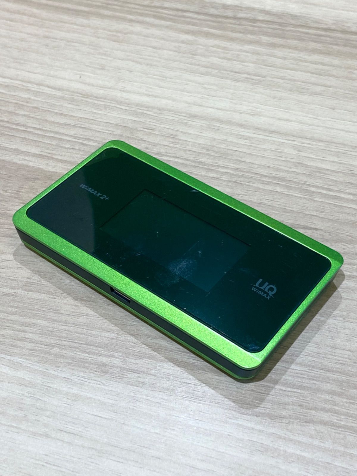 美品・箱付】WX06 ライムグリーン WiMAX2+ モバイルルーター - メルカリ