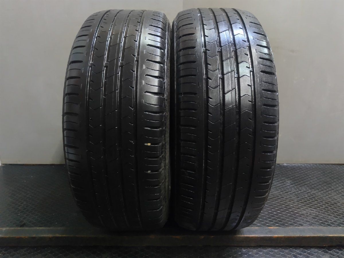 BS BRIDGESTONE ECOPIA NH100 215/55R17 17インチ 夏タイヤ 2本 バリ溝 ヴェゼル オデッセイ クラウンマジェスタ等　(VTP504)