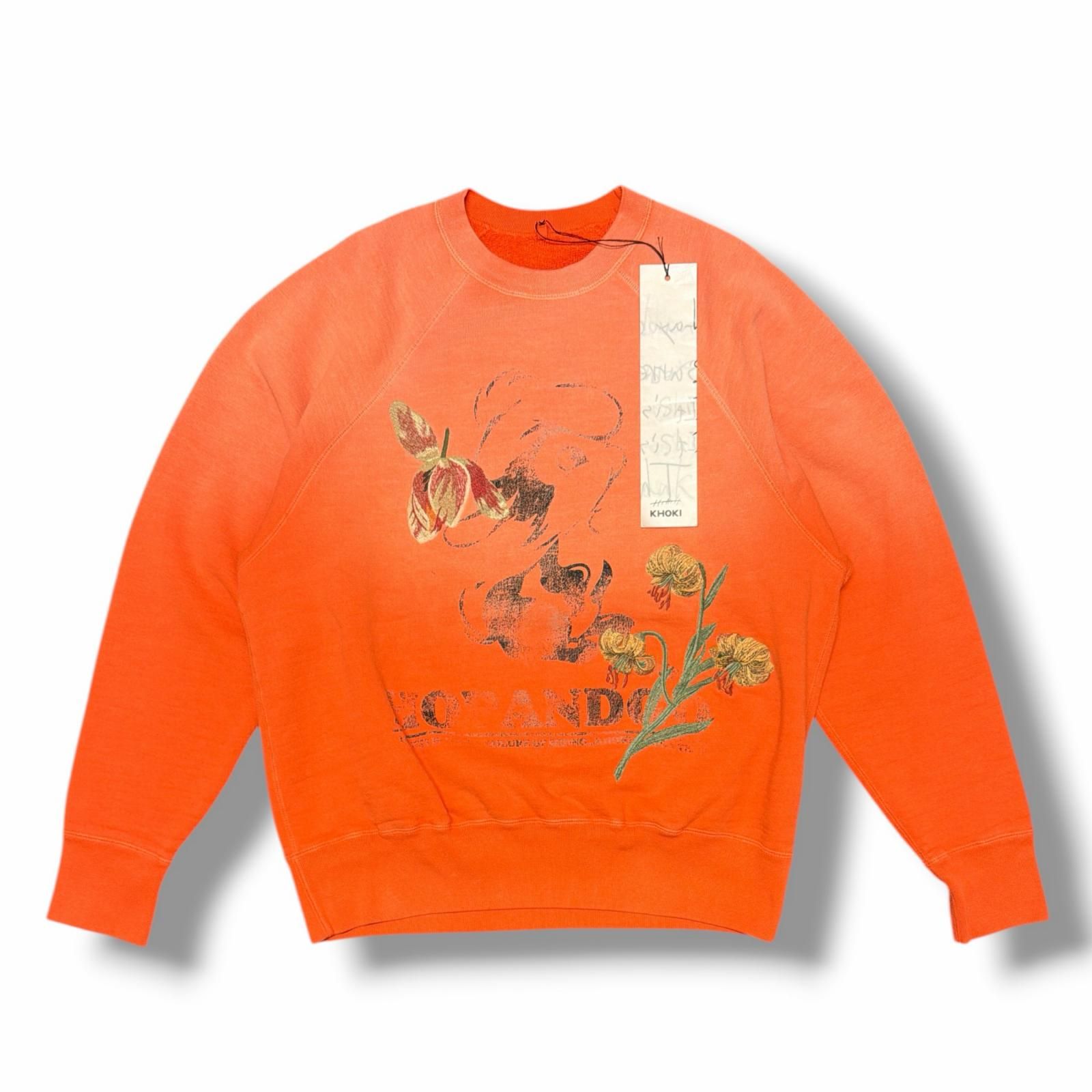 参考上代60500円 未使用 KHOKI 24AW Vintage finished sweatshirt 