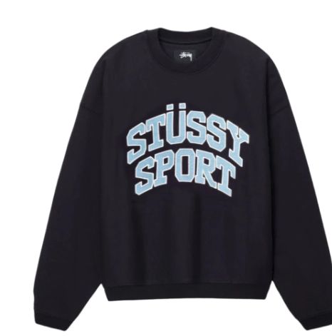 XL STUSSY スポーツ リラックスド オーバーサイズ クルーネック