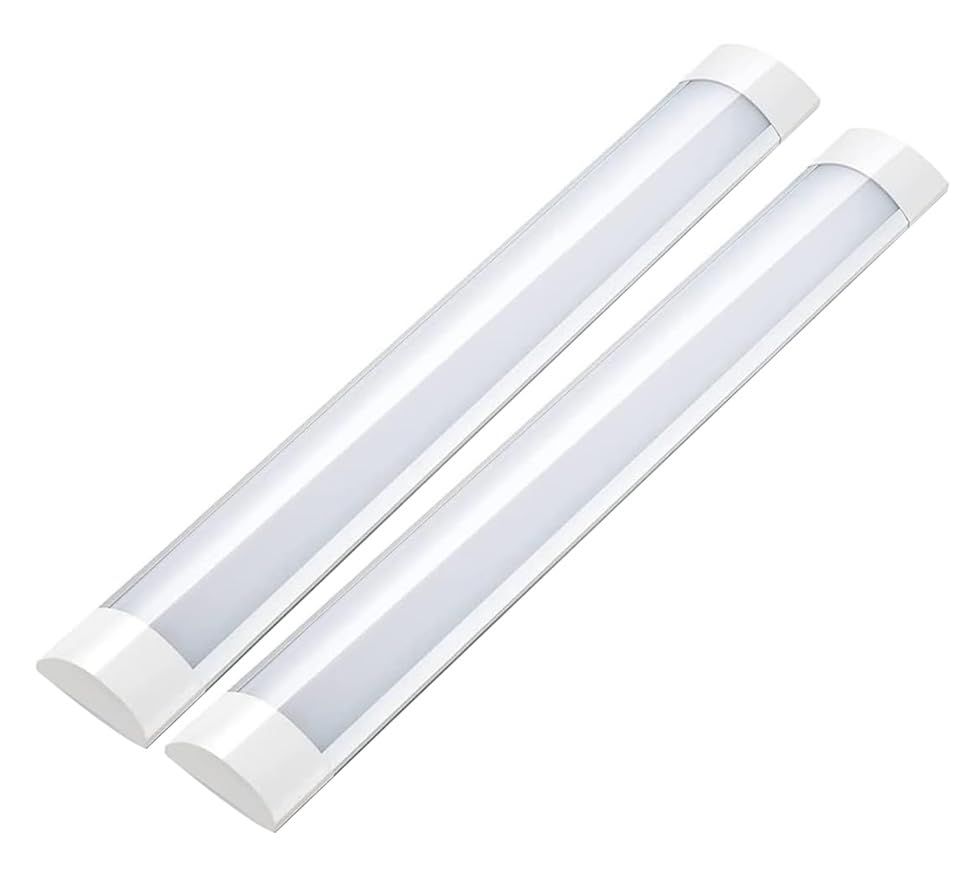 ledベースライト キッチンライト 照明 台所 20w形 60cm 60センチ 小型 LED蛍光灯 器具一体型 ベースライト 天井用 昼白色 20W形 薄型 天井直付型 高輝度 省エネ 付属品付き エコ軽量 防虫 4.5畳 2本 国内発送 cba901c8