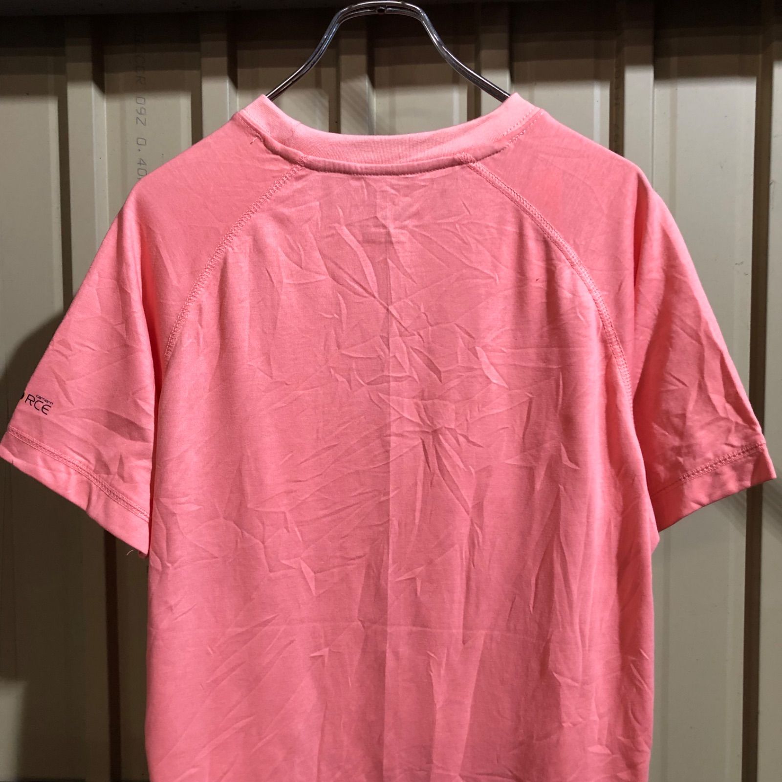 Carhartt サーモンピンク 2447 carhartt FORCE ポケットTシャツ M サーモンピンク カーハート