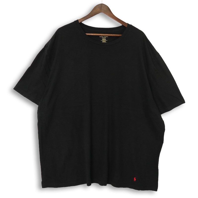 大きいサイズ メンズUS-4XL ポロラルフローレン クルーネック半袖Tシャツ 裾ポニー刺繍 ブラック Polo Ralph Lauren hsc-1156n 4,510円