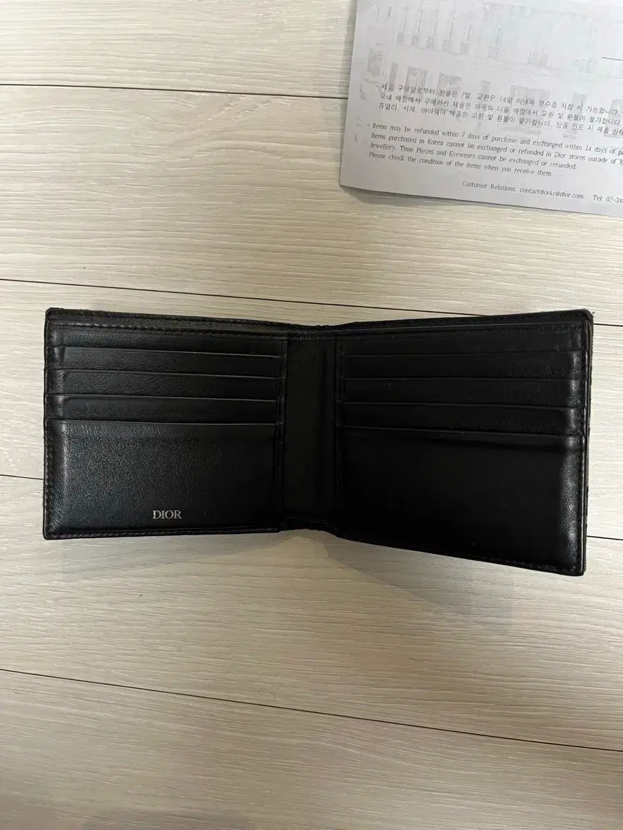 ディオール オブリーク カードウォレット 二つ折り財布 (正規品 付属品あり)