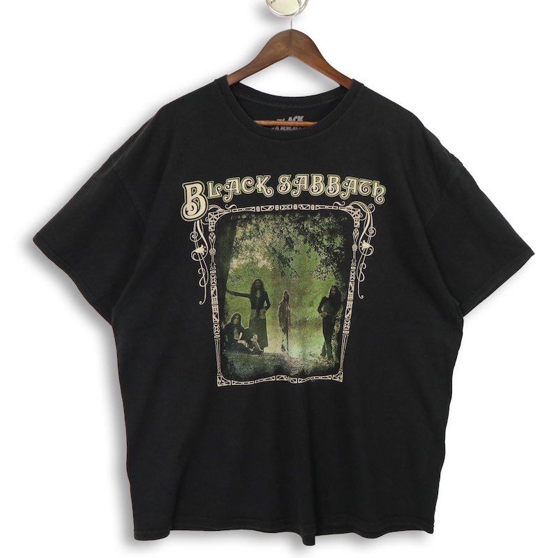 メンズUS-2XLサイズ ブラックサバス 半袖プリントTシャツ ブラック BLACK SABBATH オジーオズボーン ヘヴィメタル バンド hsc-1220n