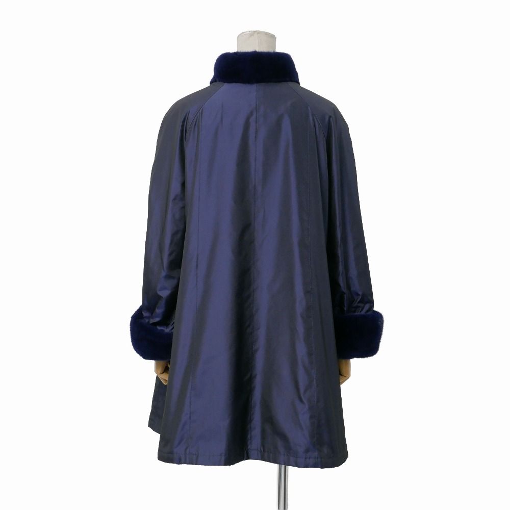 □美品□EMBA エンバ コート サイズXL-80 ウィーゼル ファー