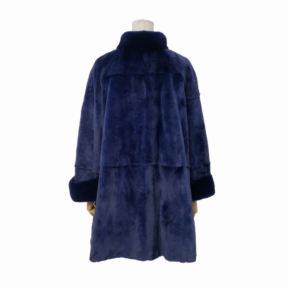 □美品□EMBA エンバ コート サイズXL-80 ウィーゼル ファー