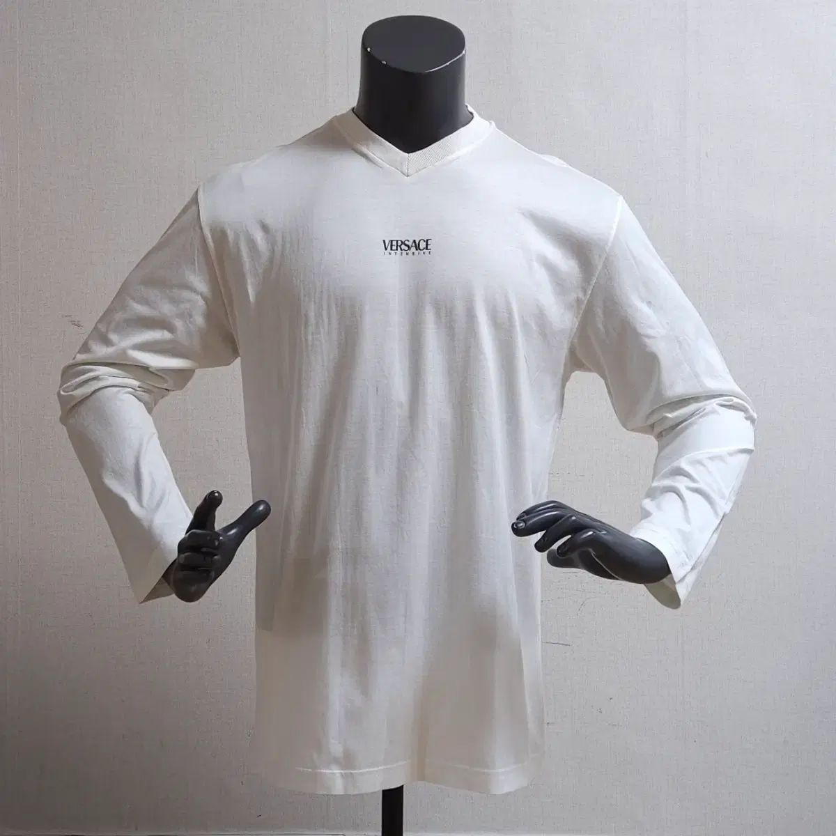 ヴェルサーチェ 白 長袖 Tシャツ 100
