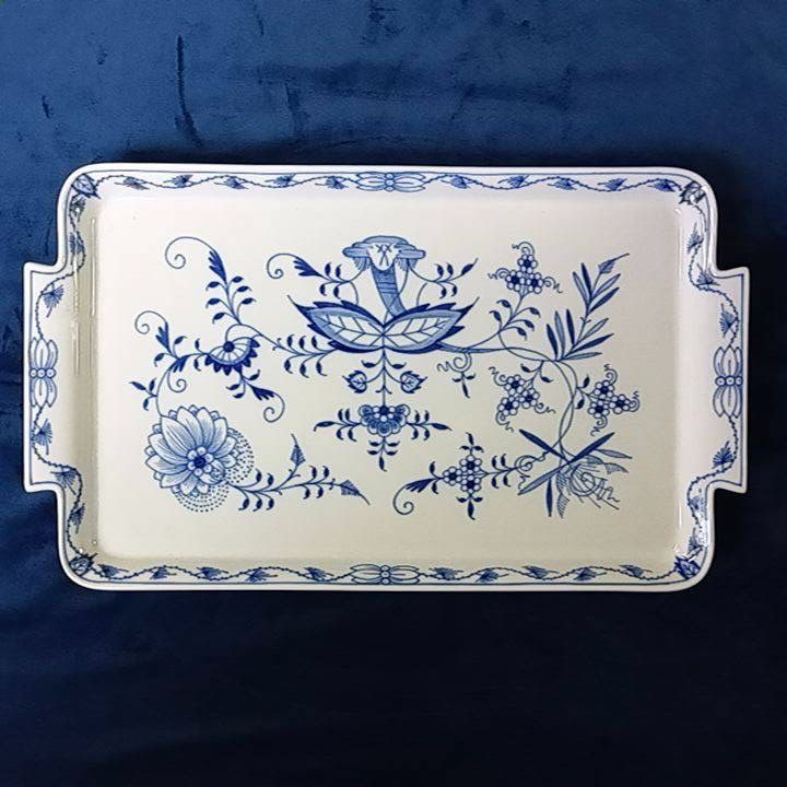 マイセン meissen ブルーオニオン 角皿 プレート 260502-120