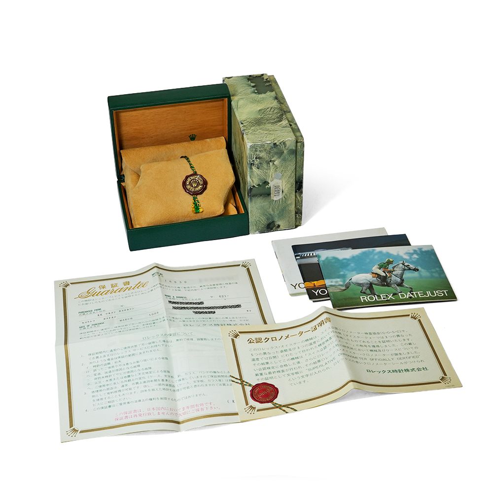 ROLEX デイトジャスト R番 箱・1988年国内正規保証書付き Ref.16030 アンティーク品 メンズ 腕時計