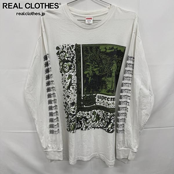 Supreme/シュプリーム【24SS】Saint Sebastian L/S Tee/セイント セバスチャン 長袖Tシャツ/ホワイト/XL