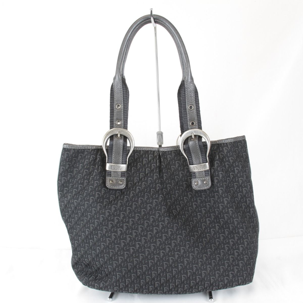 USED』 クリスチャンディオール トロッター トートバッグ キャンバス 