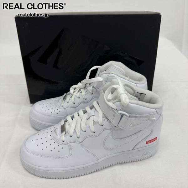未使用】Supreme×NIKE/シュプリーム×ナイキ AIR FORCE 1 MID SP/エア