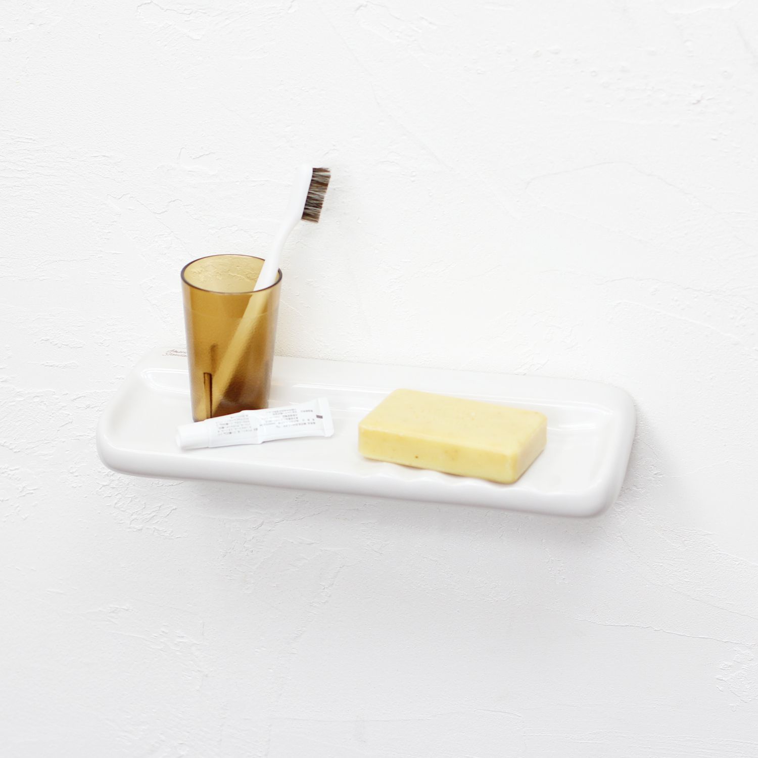 【新品】【1点販売】American Standard[アメリカンスタンダード]Soap Holder(L)[ソープホルダー ソープトレー 洗面所 収納 壁掛け 棚 ホワイト 陶器 DIY インテリア]