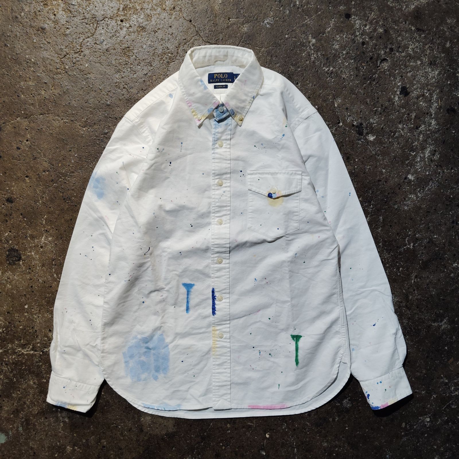 Polo Ralph Lauren ペイントオックスフォードシャツ S ポロラルフ