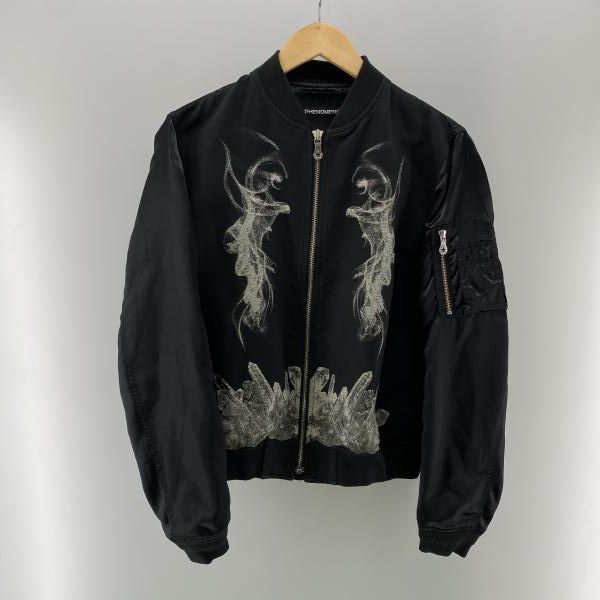 【中古】PHENOMENON 14SS Smoke Jacket ブラック サイズL △汚れあり フェノメノン[24]