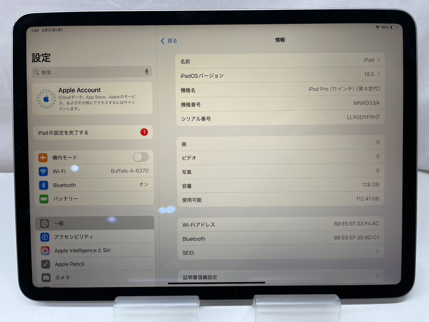画面ヤケ ジャンク iPad Pro 11