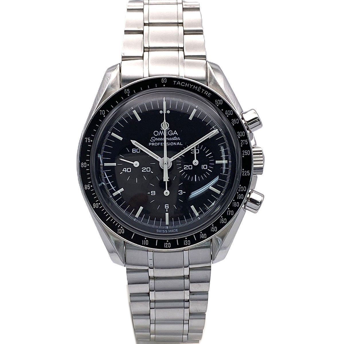 OMEGA オメガ スピードマスター プロフェッショナル 腕時計 3570.50 メンズ ステンレススチール シルバー ブラック 中古