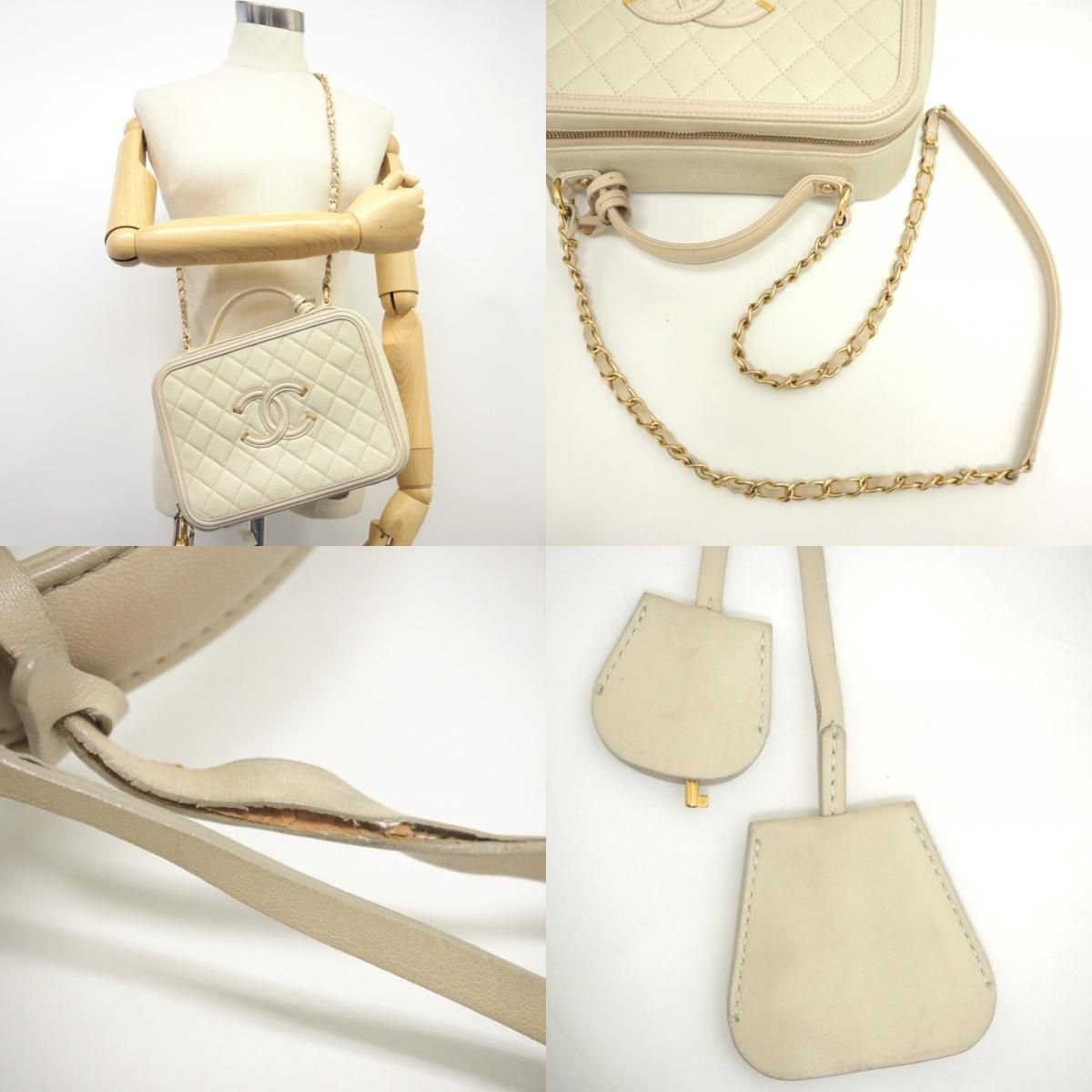 CHANEL/シャネル CCフィリグリー バニティ ココマーク ショルダー 