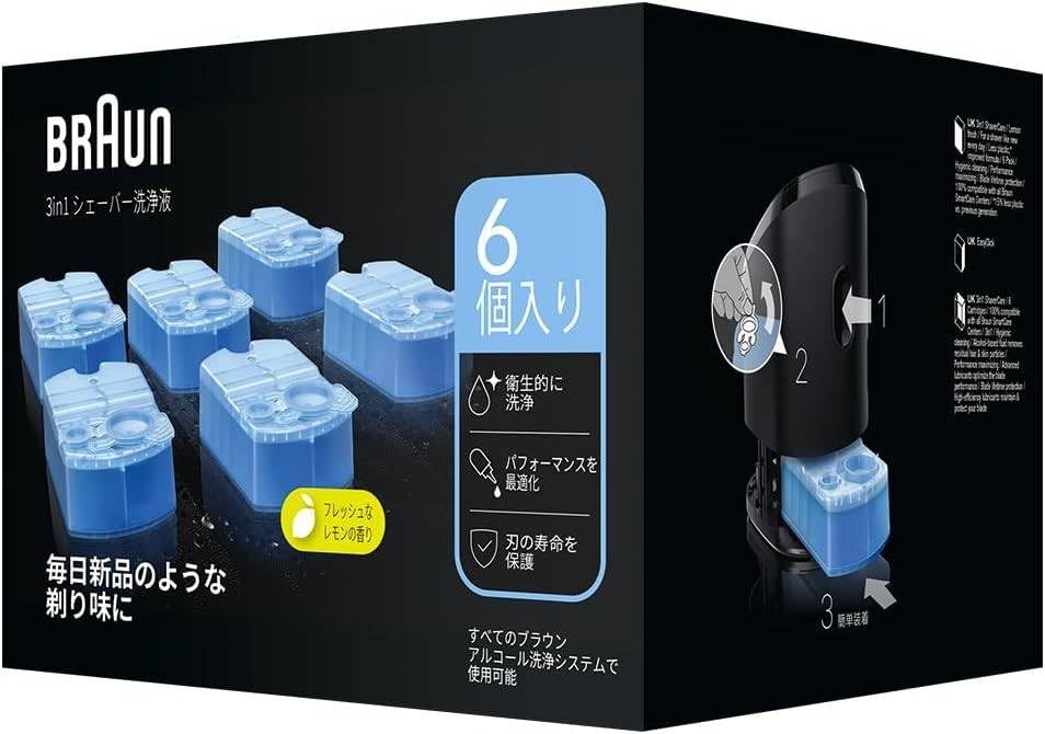 ブラウン アルコール洗浄液 (6個入) メンズシェーバー用 CCR6 CR[正規品] BRAUNmi 31dac433