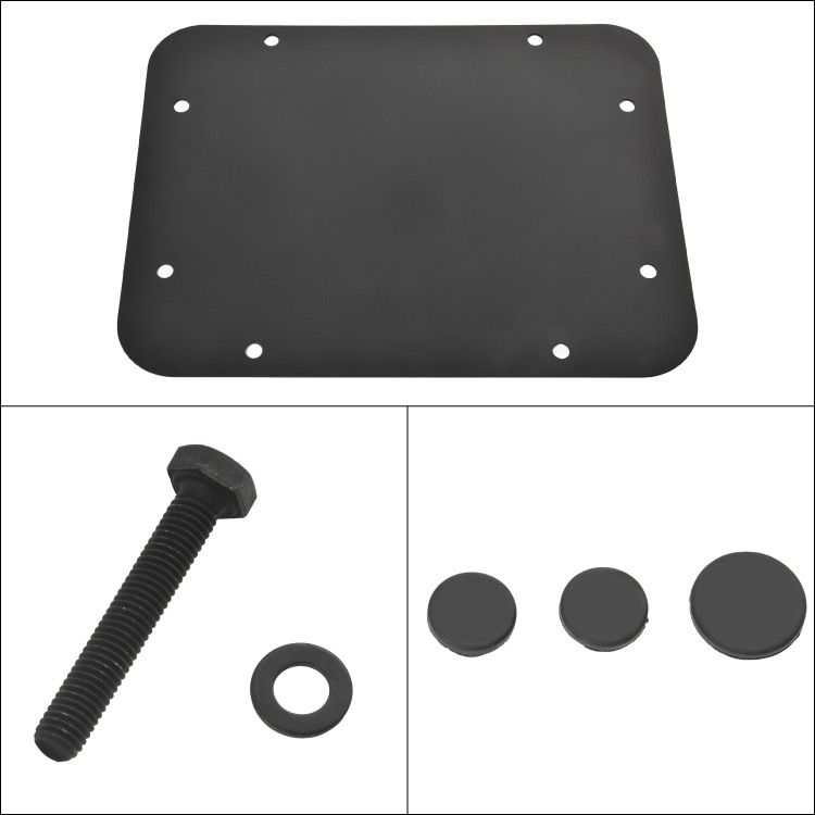 JEEP JK JL ラングラー 背面 タイヤレスプレート ブラック タイヤレス
