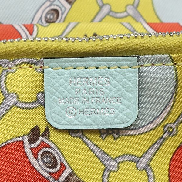 エルメス Hermes 長財布 アザップロング シルクイン ヴォーエプソン ブルーアトール ゴールド金具 水色 A 【箱】【中古】 エルメス Hermes 長財布 アザップロング シルクイン ヴォーエプソン ブルーアトール ゴールド金具 水色 A 【箱】【中古】