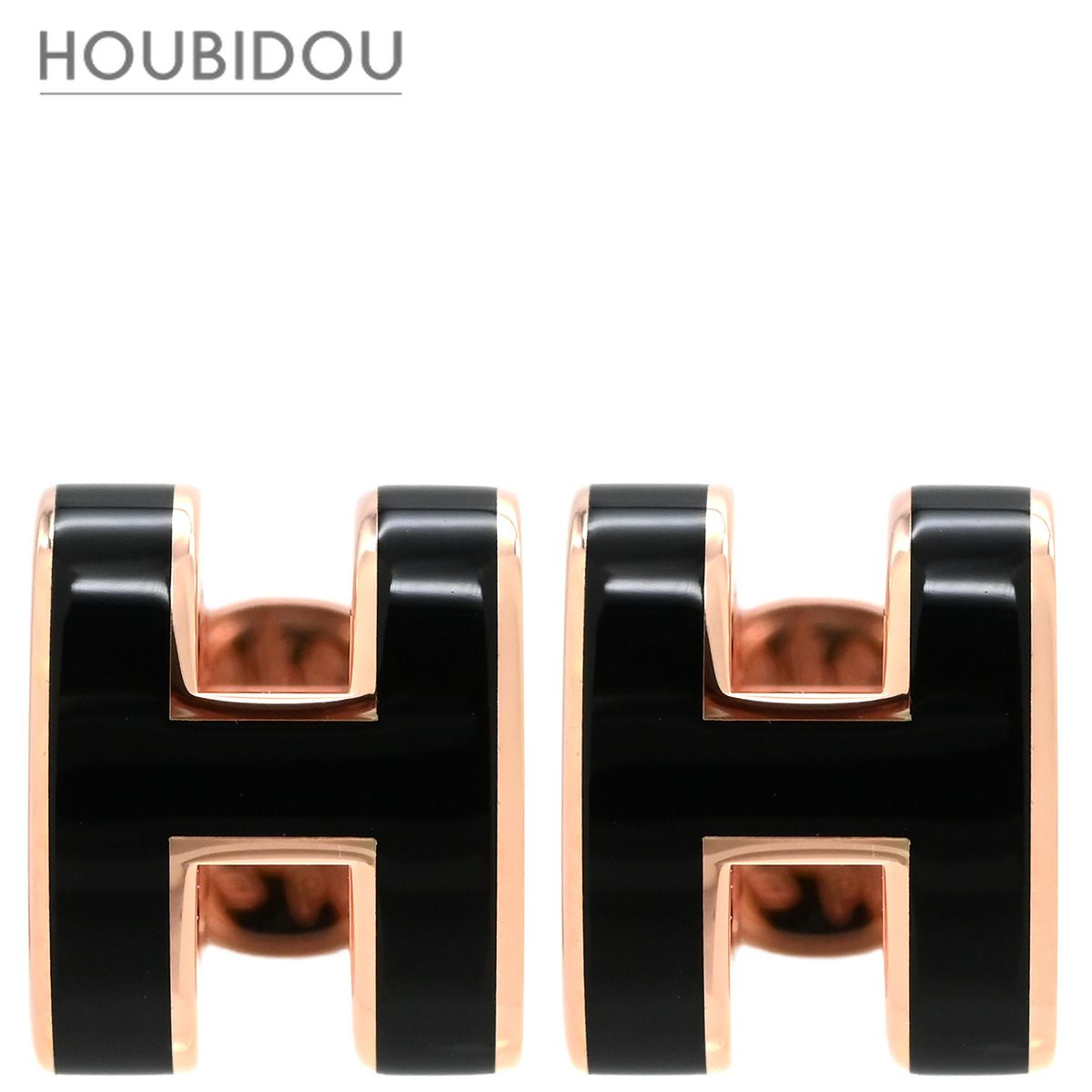 エルメス Hermes ピアス ポップアッシュ Hピアス ミニ GP エナメル 