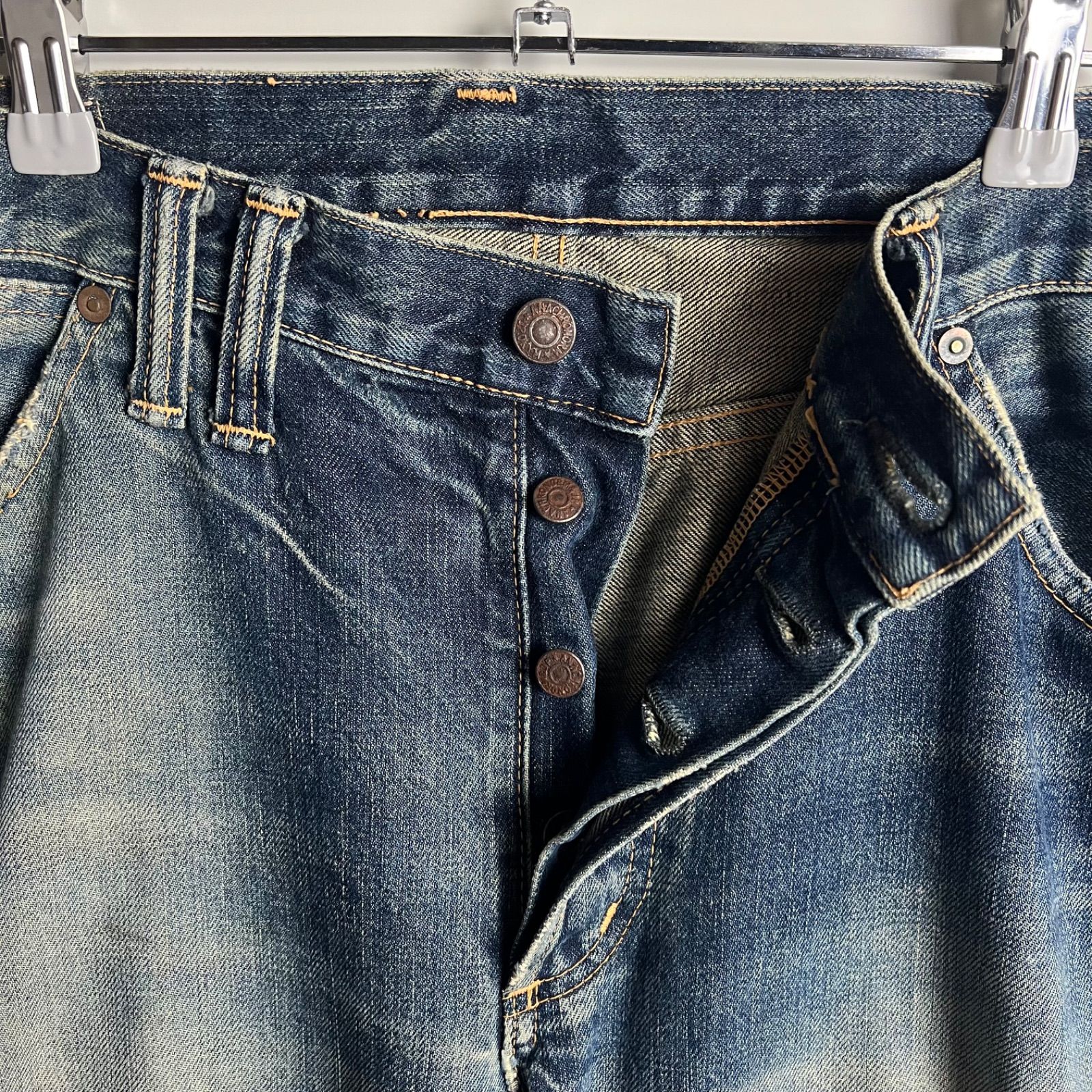 ANACHRONORM JAPAN made damaged denim pants w34 アナクロノーム