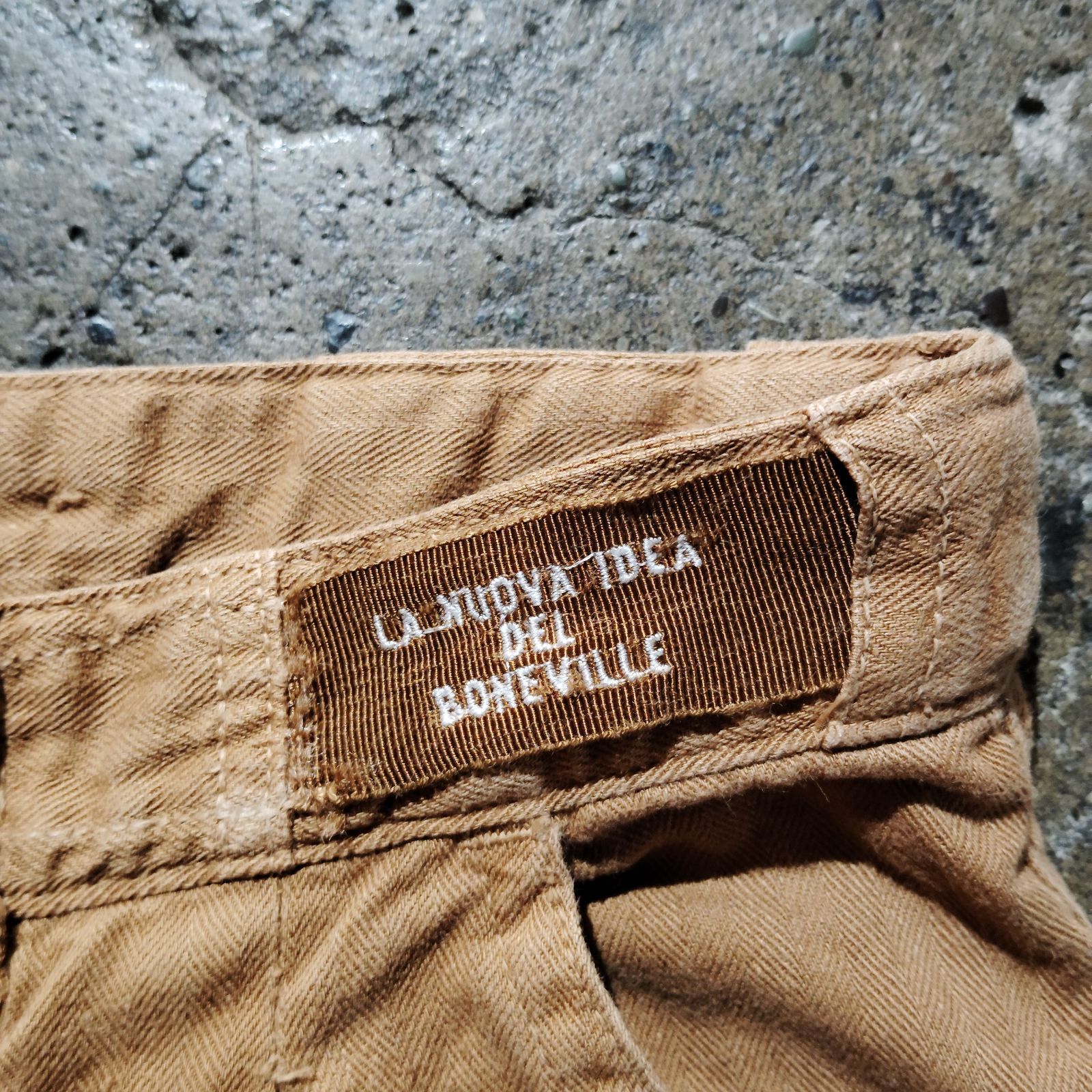 BONEVILLE 80s コットンリネンヘリンボーンパンツ ボンネビル 1980s