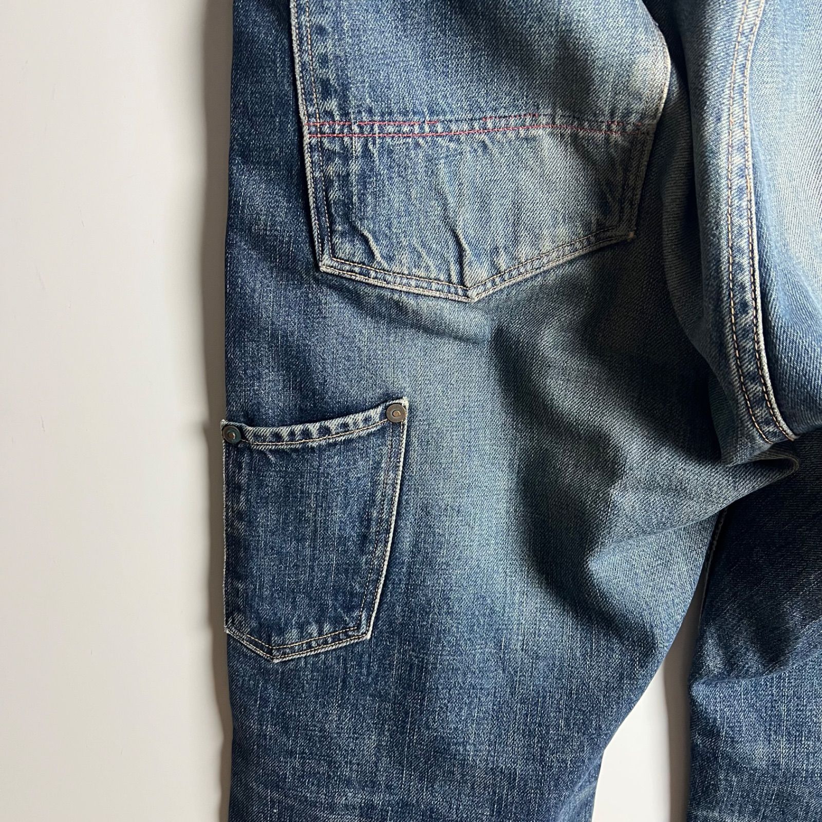ANACHRONORM JAPAN made damaged denim pants w34 アナクロノーム 