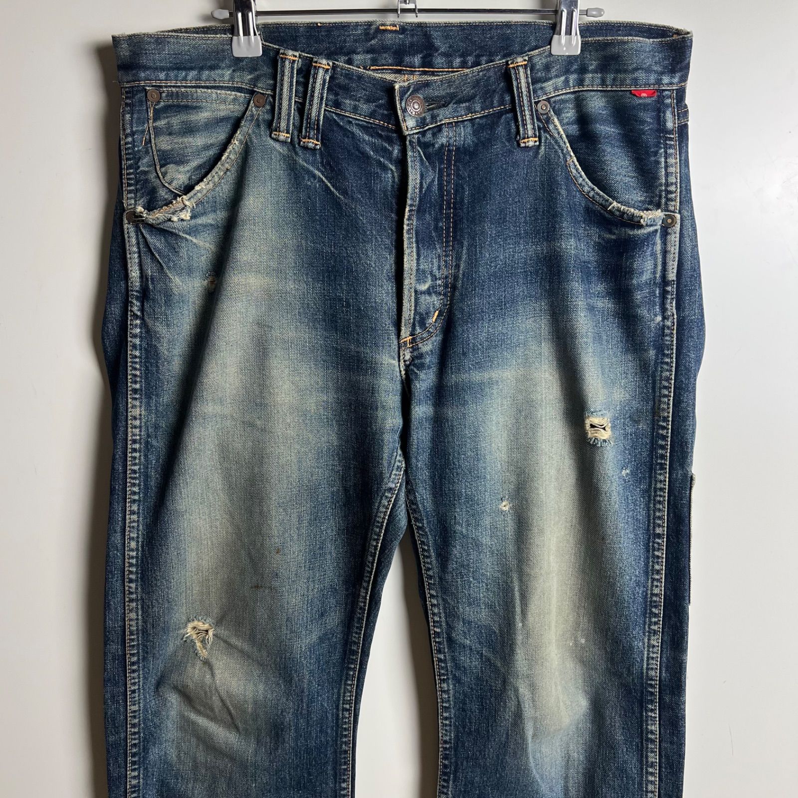 ANACHRONORM JAPAN made damaged denim pants w34 アナクロノーム 