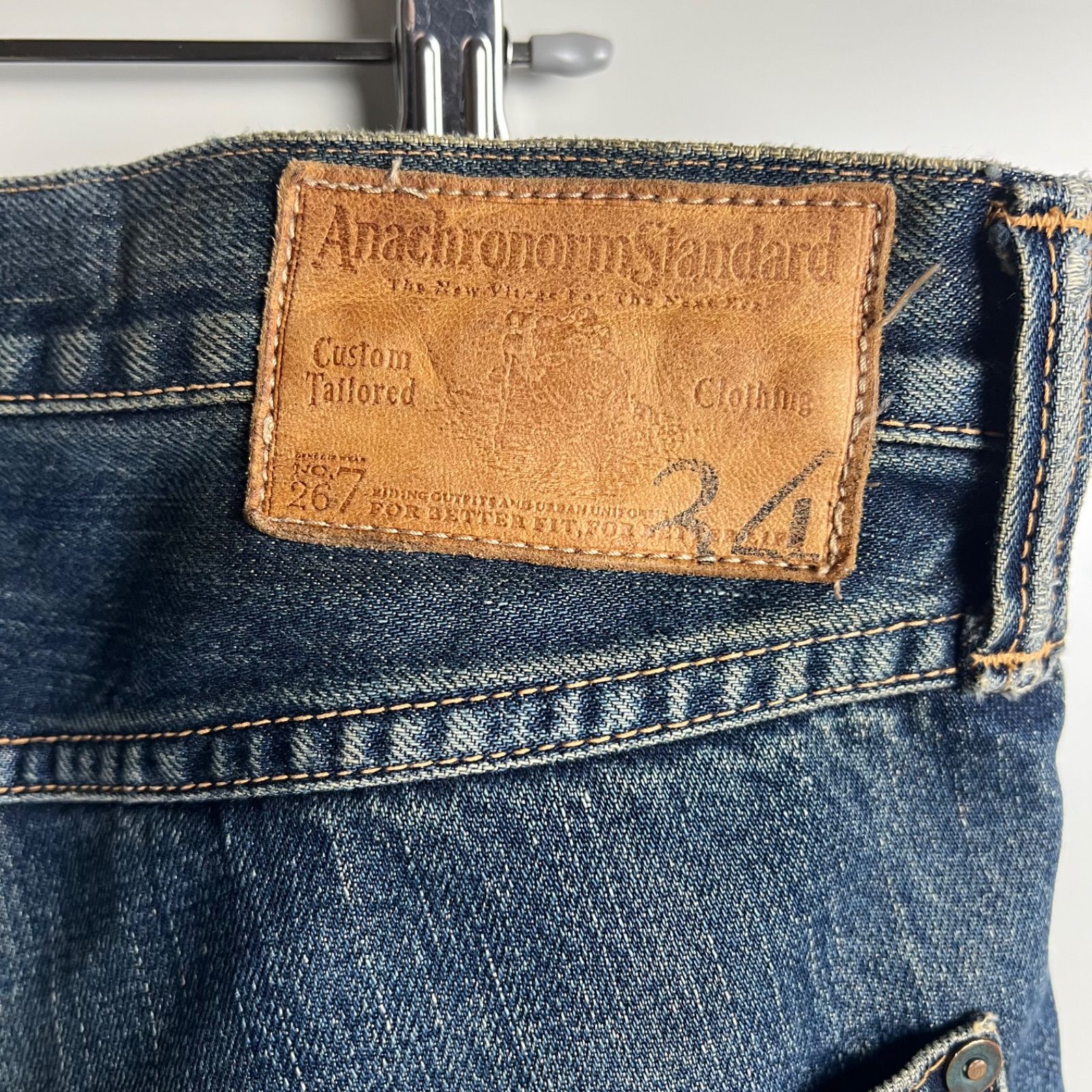 ANACHRONORM JAPAN made damaged denim pants w34 アナクロノーム