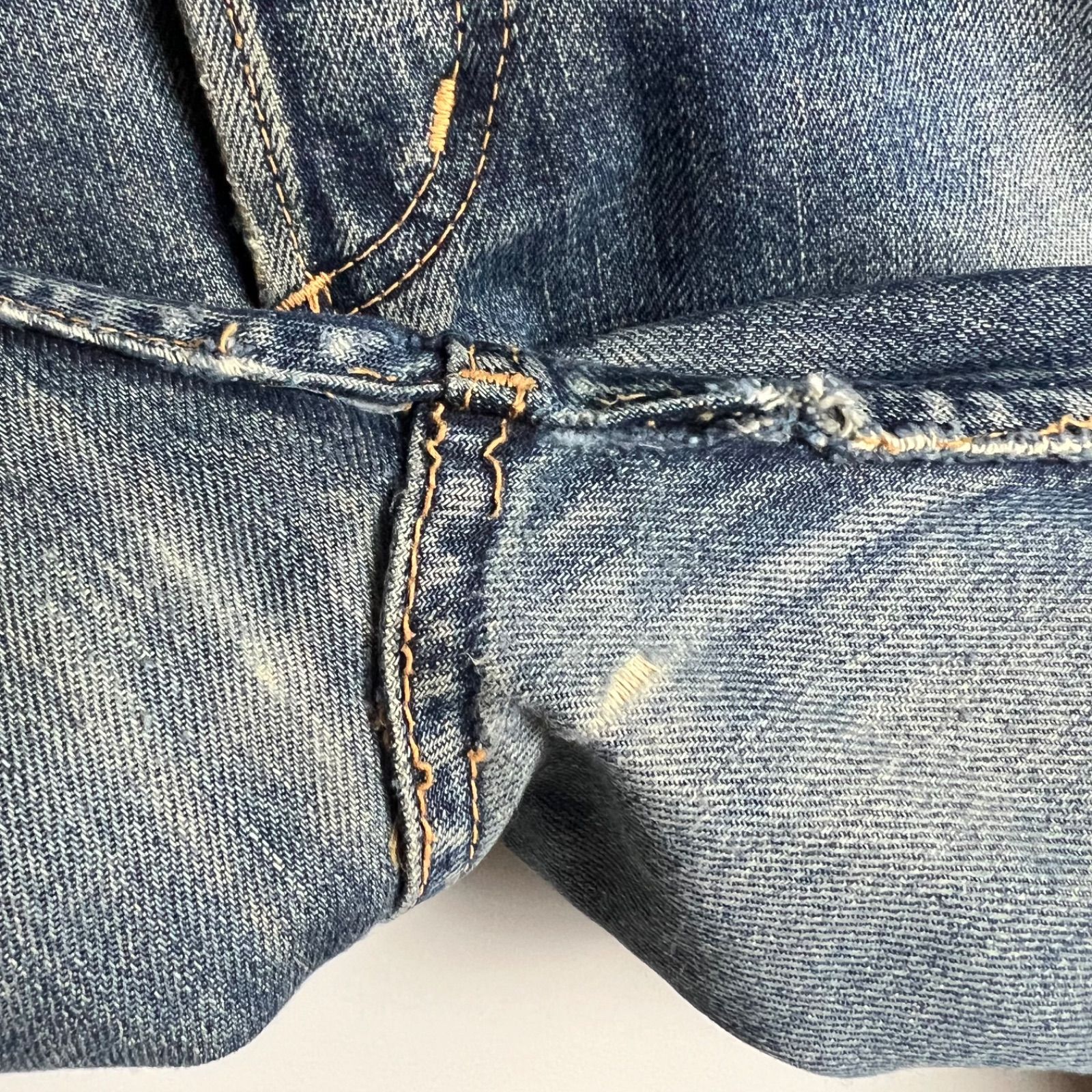 ANACHRONORM JAPAN made damaged denim pants w34 アナクロノーム