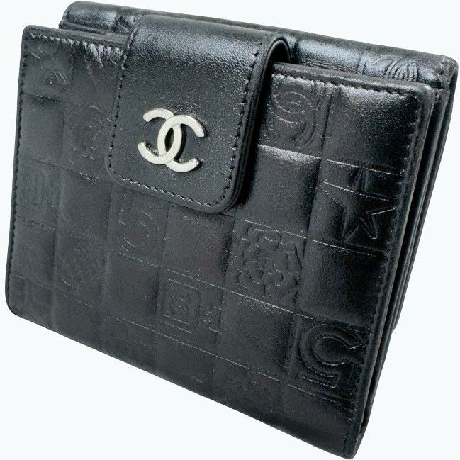【極美品】正規品✨シャネル✨マトラッセ✨コンパクト⭐︎財布⭐︎ダブルホック⭐︎フラップ 極美品】CHANEL シャネル 二つ折り アイコン Wホック 財布