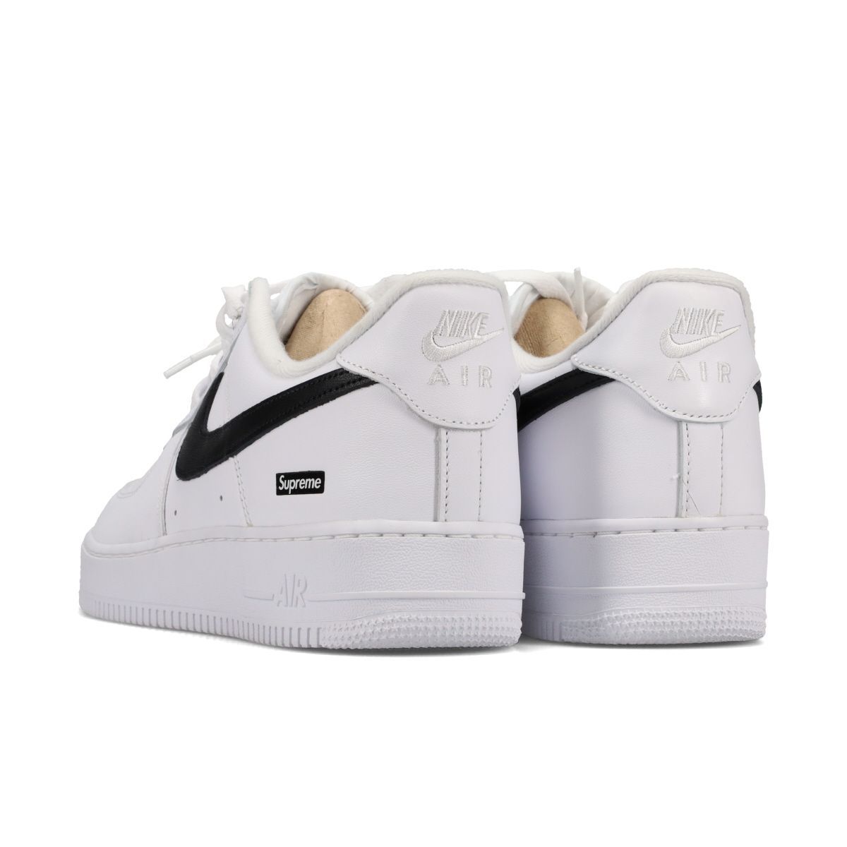 NIKE AIR FORCE 1 LOW × SUPREME -BOX LOGO- WHITE/BLACK/WHITE US10 
