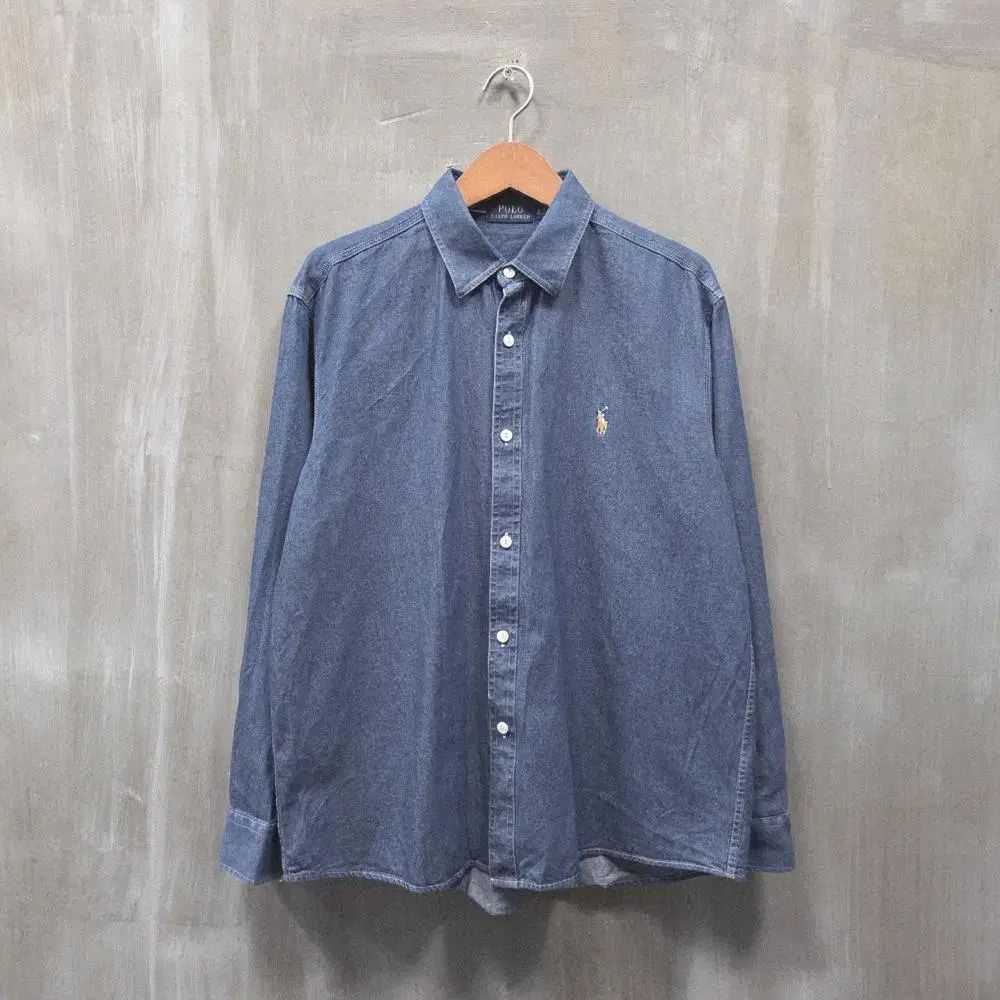 ポロラルフローレン インディゴ デニムシャツ / メンズ (XL) / ST3408 / 新品同様