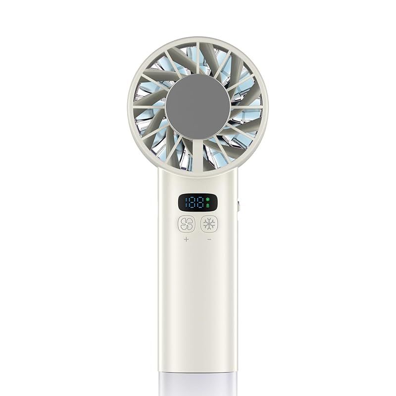 【新品】 携帯扇風機 冷却プレート ハンディファン 6000mAh大容量 100無階段風量調節 大風量 接触冷感 クーラー機能 手持ち扇風機 静音 強力 軽量 卓上扇風機 Type-C充電 LEDディスプレイ 軽量 ストラップ付き 長時間稼働 熱中症対策 スポ