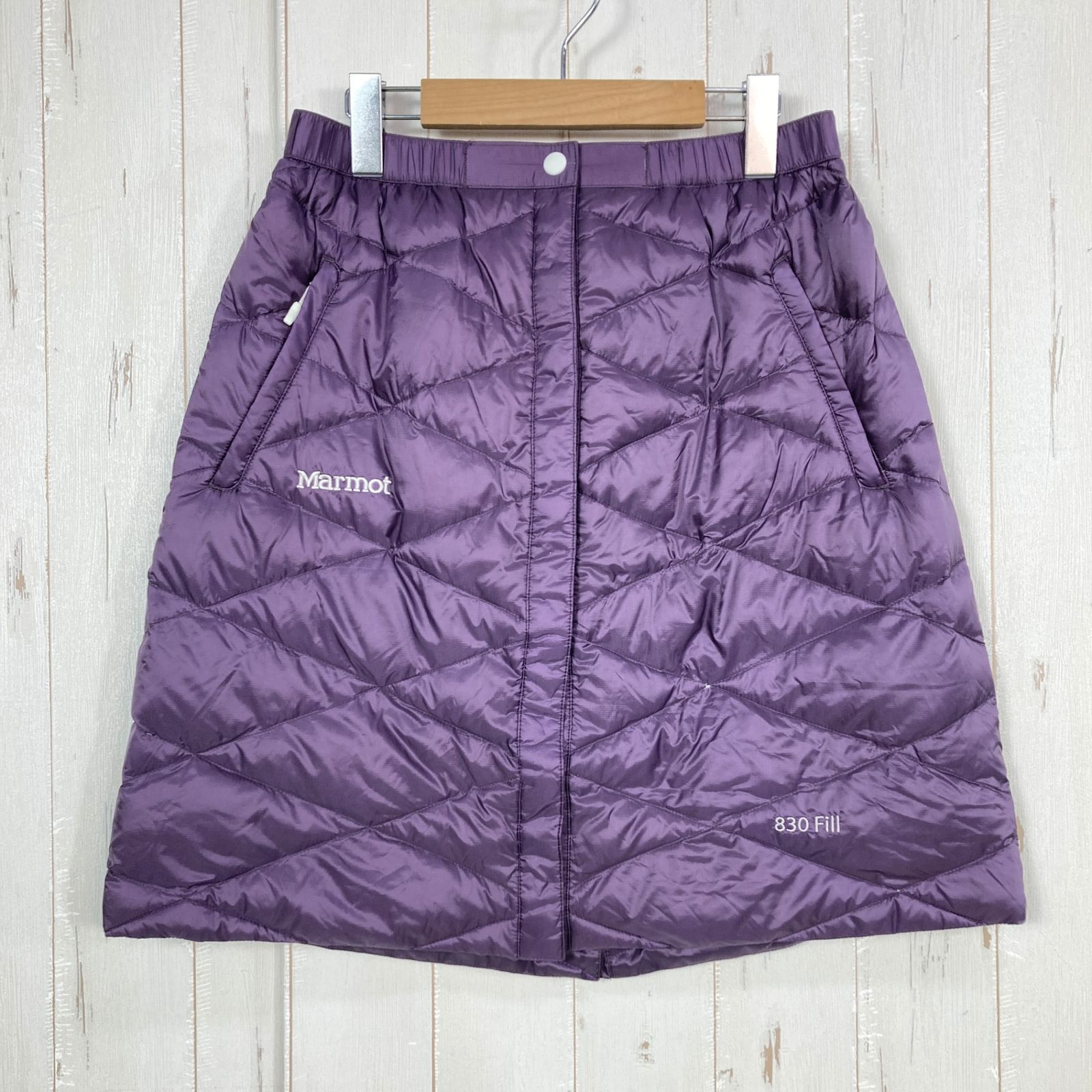 ✉️Women's L パープル系 Marmot ( マーモット ) トランス ダウン スカート TRANS DOWN SKIRT 生産終了モデル 入手困難 830FP 四角友里コラボモデル ダウン ウェア ボトムス スカート z00057677