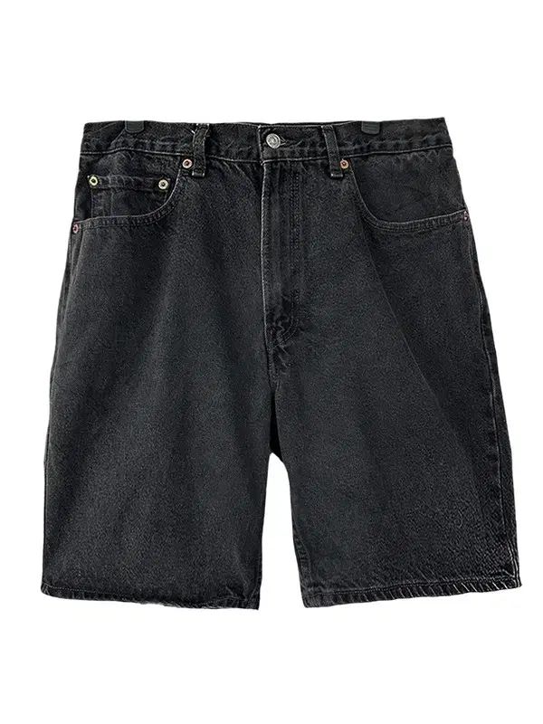 W33 LEVI'S リーバイス550 ヴィンテージ ブラックデニムショートパンツ