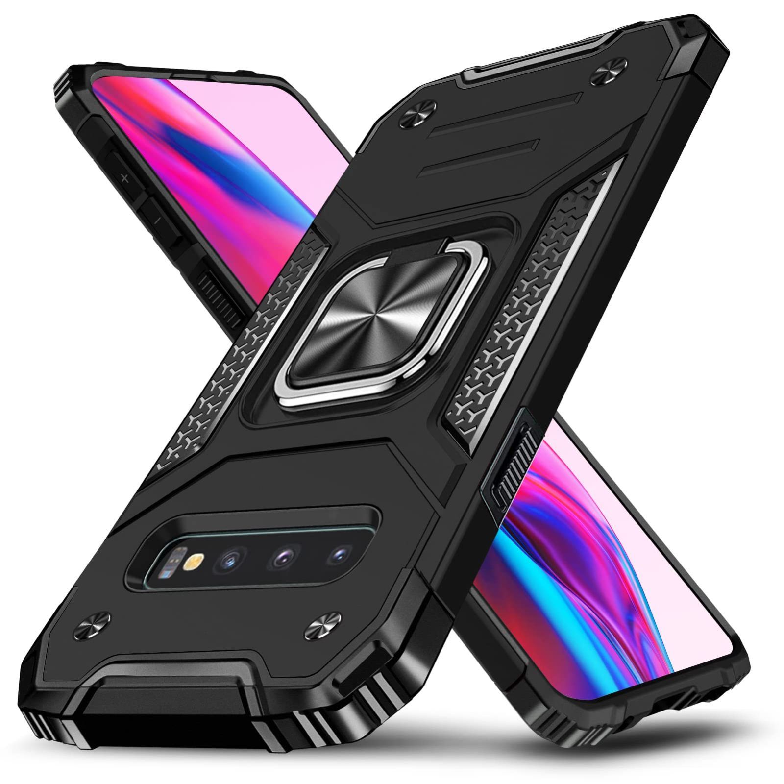 ◎Samsung Galaxy S10 ケース リング付き 耐衝撃 TPU 車載対応ホルダー