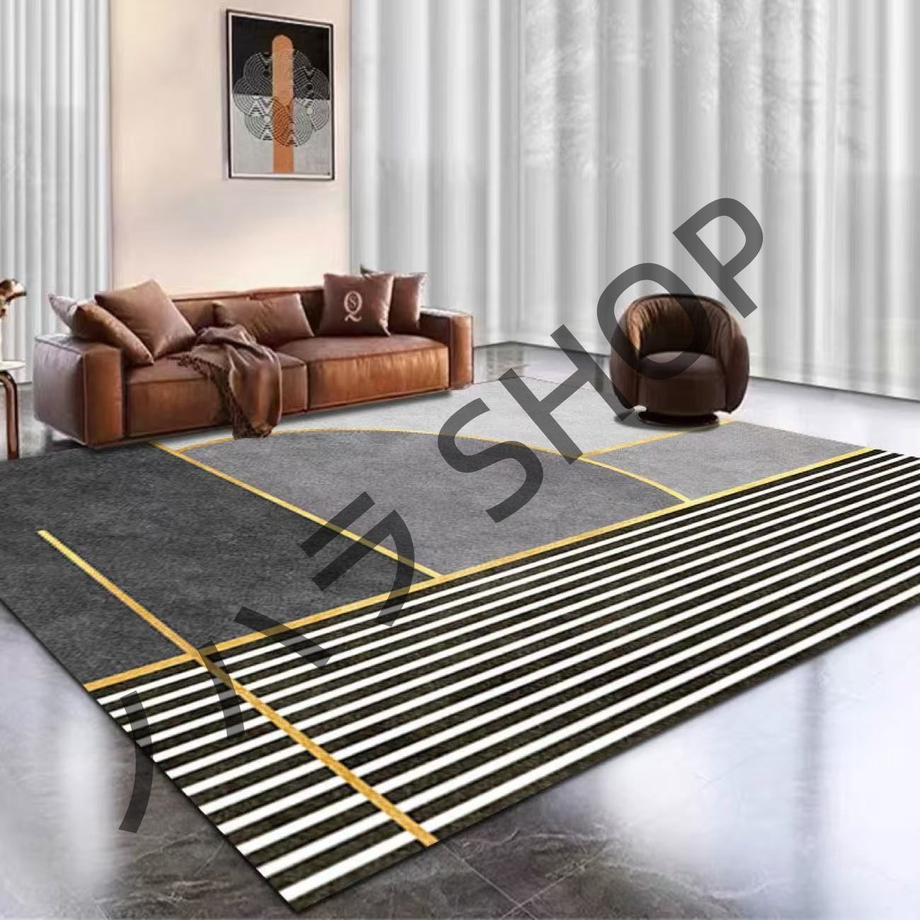 200*300cm/カーペット 滑り止め付き ラグマット ベッドルーム リビングルーム 寝室の部屋 /多機能使用 マット カーペット #A117
