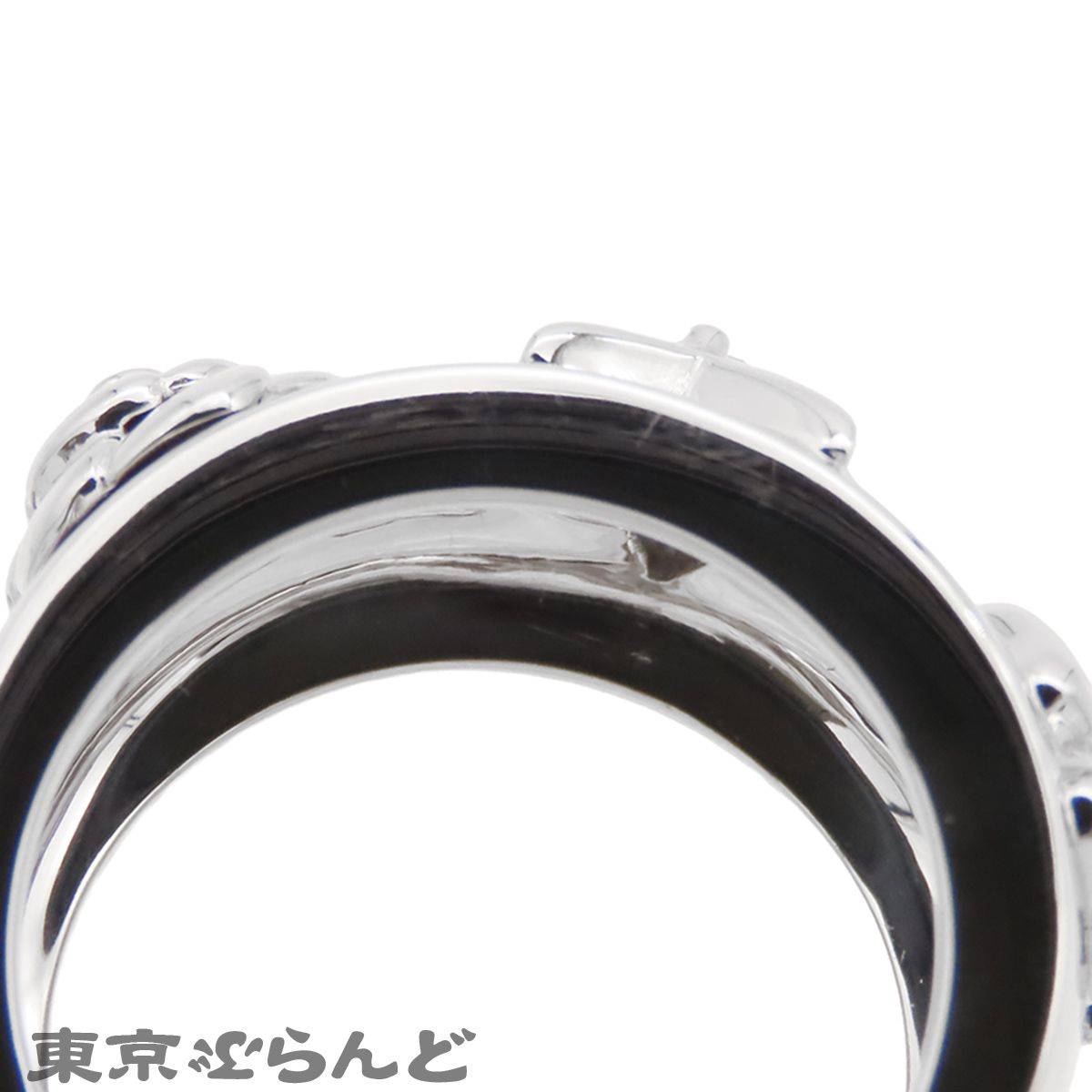 シャネル CHANEL スリーシンボル リング ホワイトゴールド K18WG