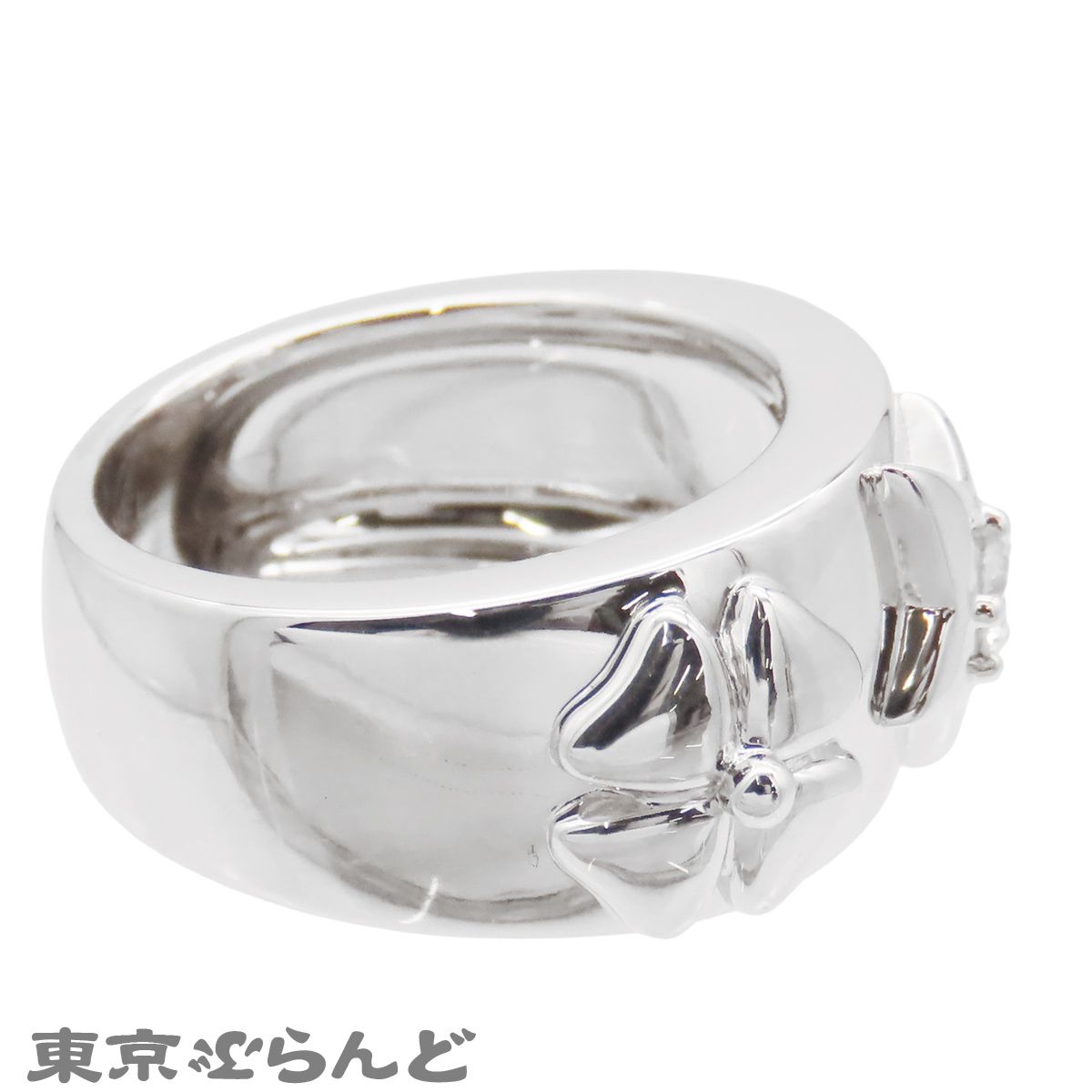 シャネル CHANEL スリーシンボル リング ホワイトゴールド K18WG