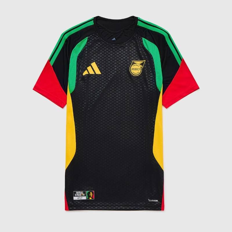 【送料無料・匿名配送】adidas アディダス ジャマイカ代表 2026 公式 トレーニング シャツ 黒 ボブ・マーリー リスペクトモデル 新品 正規品