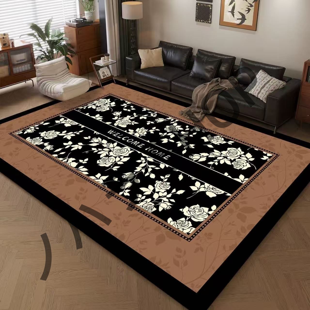 200*300cm/カーペット 滑り止め付き ラグマット ベッドルーム リビングルーム 寝室の部屋 /多機能使用 マット カーペット #A119