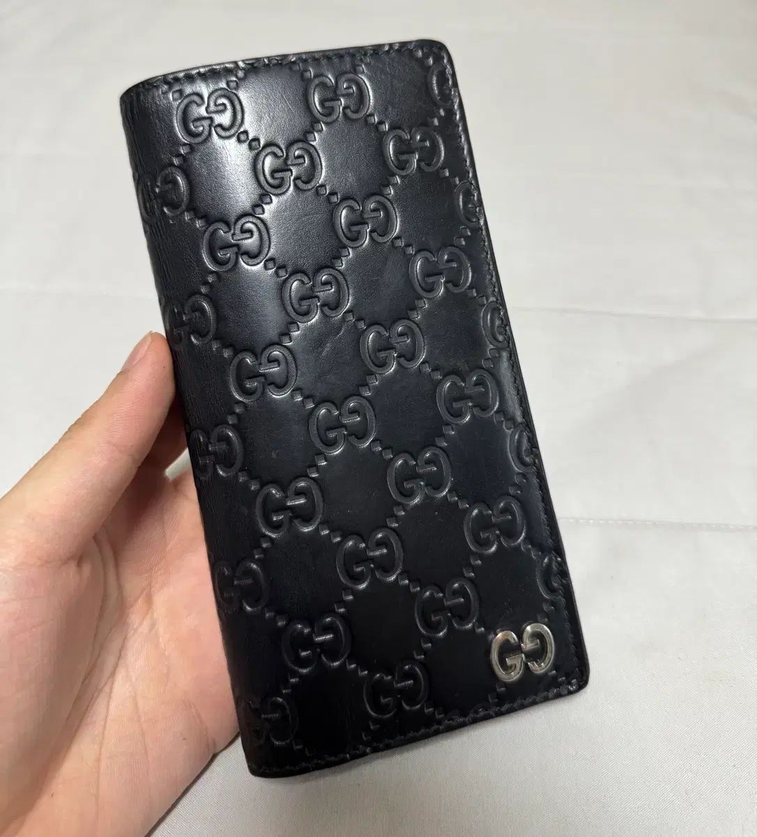 正規品 グッチ マイクロシマ ロングウォレット