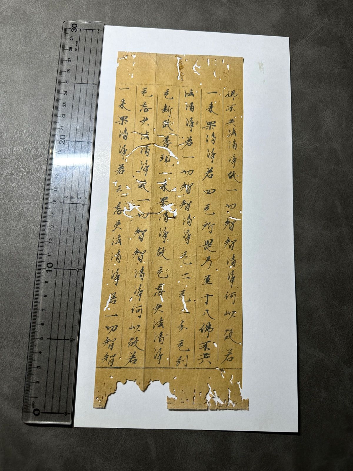 古経切 6行 年代不詳 肉筆 仏教 写経 写本