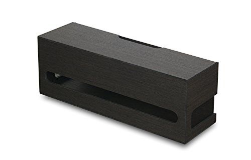 TATSU-CRAFT（タツクラフト） Bosk バスク ケーブルボックス M BK ブラック 配線 隠し コード 充電 ケーブル 収納 ボックス 大 まとめ まとめる 電源 タップ スイッチ 収納ボックス おしゃれ 橋本達之助工芸 日本製a 40e127fe
